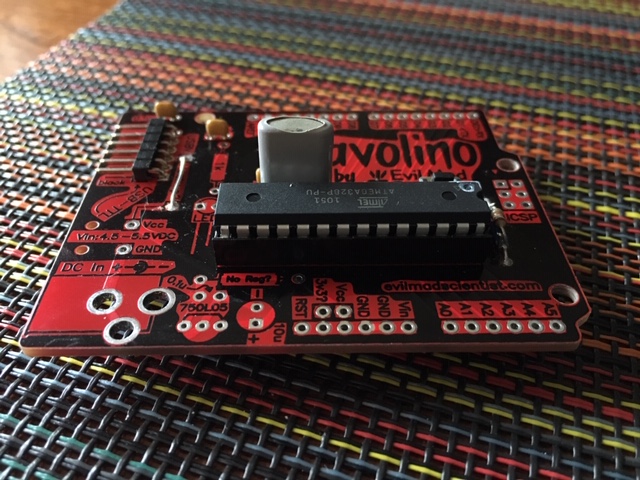 This is the Arduino size board from Evil Mad Scientist