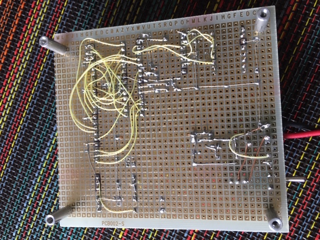 This is the back side of the home brew ZB-328n board