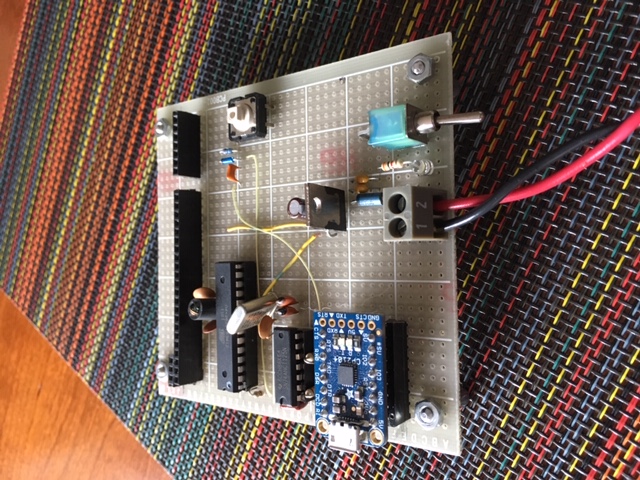 This is the front side of the home brew ZB-328n board